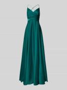 Jake*s Cocktail Abendkleid in Wickel-Optik in Gruen Melange, Größe 40