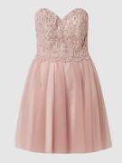 Laona Off Shoulder Cocktailkleid aus Mesh in Rose, Größe 42