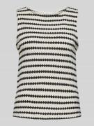 OPUS Stricktop mit Rundhalsausschnitt Modell 'IKASI' in Weiss, Größe 4...