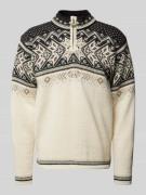 Dale of Norway Strickpullover mit Stehkragen Modell 'Vail' in Offwhite...