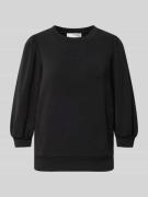 Selected Femme Sweatshirt mit 3/4-Arm in Black, Größe M