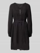 Vero Moda Minikleid mit Bindegürtel Modell 'MIRA' in Black, Größe M
