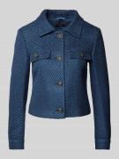 More & More Blazer mit Knopfleiste in Rauchblau, Größe 46