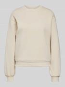 Gina Tricot Sweatshirt mit Rundhalsausschnitt in Offwhite, Größe XS