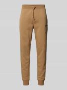 Polo Sport Slim Fit Sweatpants mit Label-Stitching in Khaki, Größe XXL