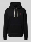 Polo Ralph Lauren Hoodie mit Label-Stitching in Black, Größe M