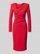 Emporio Armani Knielanges Kleid mit Raffungen Modell 'FAZ' in Rot, Grö...