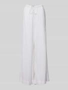 Neo Noir Wide Leg Stoffhose mit Kordelzug Modell 'Lissabon' in Offwhit...