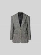 Rabanne Blazer aus Woll-Mix in Mittelgrau, Größe M/L