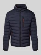 Tom Tailor Regular Fit Steppjacke mit Stehkragen in Dunkelblau, Größe ...