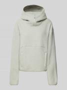 Review Oversized Hoodie mit Label-Detail in Hellgrau, Größe S