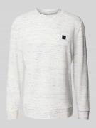 Tom Tailor Regular Fit Sweatshirt aus Baumwoll-Mix in Melange in Offwh...