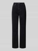 Tommy Jeans Straight Fit Jeans aus Baumwoll-Mix Modell 'LAYLA' in Blac...