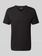 s.Oliver RED LABEL Regular Fit T-Shirt aus reiner Baumwolle mit V-Auss...