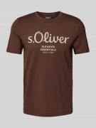 s.Oliver RED LABEL Regular Fit T-Shirt aus reiner Baumwolle mit Statem...