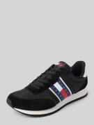Tommy Jeans Sneaker aus Leder-Mix Modell 'RUNNER' in Black, Größe 44