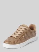 Guess Sneaker mit Label-Applikation Modell 'BECKIE' in Beige, Größe 36