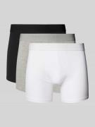 MCNEAL Trunks mit Label-Bund im 3er-Pack in Metallic Black, Größe L