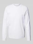HUGO Longsleeve mit Rundhalsausschnitt Modell 'Dimersolo' in Weiss, Gr...