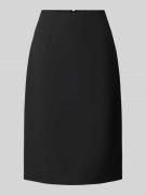 HUGO Knielanger Rock mit Reißverschluss auf der Rückseite in Black, Gr...