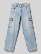 Only Straight Fit Jeans aus reiner Baumwolle Modell 'HARMONY' in Hellb...