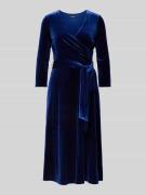 Lauren Ralph Lauren Knielanges Kleid mit 3/4-Arm Modell 'CARLYNA' in B...