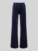 Juicy Couture Flared Sweatpants mit Tunnelzug Modell 'MONOGRAM LISA' i...