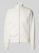 Drykorn Sweatjacke mit Motiv-Stitching Modell 'MAKKANO' in Offwhite, G...