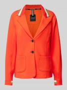 Marc Cain Slim Fit Blazer mit Kontraststreifen in Rot, Größe 36