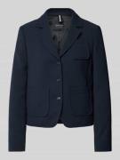 Marc Cain Slim Fit Blazer mit Reverskragen in Marine, Größe 44