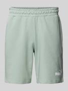 PUMA PERFORMANCE Regular Fit Sweatshorts mit Label-Print in Lind, Größ...