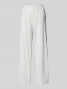 TOMMY HILFIGER Wide Leg Pyjama-Hose mit elastischem Label-Bund in Hell...