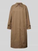 Tommy Hilfiger Mantel mit Leistentaschen in Taupe, Größe L/XL