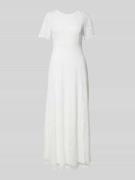 Vila Maxikleid mit Häkelspitze Modell 'EMMA' in Weiss, Größe 42