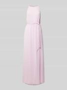 Vila Maxikleid mit Bindegürtel Modell 'FALIA' in Rosa, Größe 40