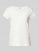 Tom Tailor Regular Fit T-Shirt aus reiner Baumwolle in Offwhite, Größe...