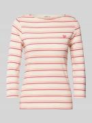 Tom Tailor Shaped Fit 3/4-Shirt mit Baumwollanteil in Pink, Größe L