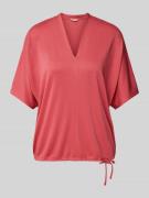 Tom Tailor Relaxed Fit T-Shirt mit Fledermausärmeln in Rot, Größe L