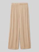 s.Oliver RED LABEL Loose Fit Weite Hose in Plissee-Optik in Camel, Grö...