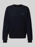 Napapijri Sweatshirt mit Logo-Stitching Modell 'BALIS' in Black, Größe...