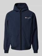 CHAMPION Jacke mit Label-Print in Marine, Größe L