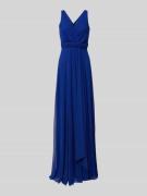 TROYDEN COLLECTION Abendkleid in Wickel-Optik in Royal, Größe 36