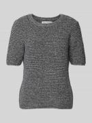 Marc O'Polo Slim Fit Kurzarm-Pullover aus Baumwoll-Mix mit Melange-Eff...