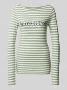 Marc O'Polo Regular Fit Langarmshirt aus gestreiftem Baumwoll-Jersey i...