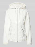 Betty Barclay Jacke mit Zweiwege-Reißverschluss in Offwhite, Größe 40