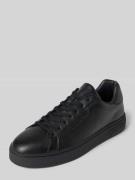 ARMANI EXCHANGE Ledersneaker mit Label-Prägung Modell 'ACTION' in Blac...