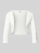 V.M. Bolero mit offener Vorderseite in Offwhite, Größe 32