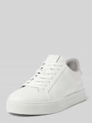 Marc O'Polo Low Top Sneaker aus Rindleder in Weiss, Größe 42