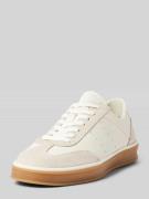 Marc O'Polo Low Top Sneaker aus Rindveloursleder in Weiss, Größe 43