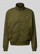 Polo Ralph Lauren Windbreaker mit Logo-Stitching in Khaki, Größe L